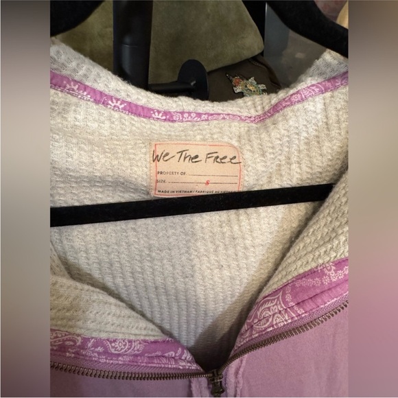 NWOT Free People We the Free By Your Side Lined Hoodie - bubble tea - S, M - Picture 8 of 9